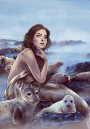 301x432 Selkie Fine Art Print By Selina Fenech - Selkie Painting