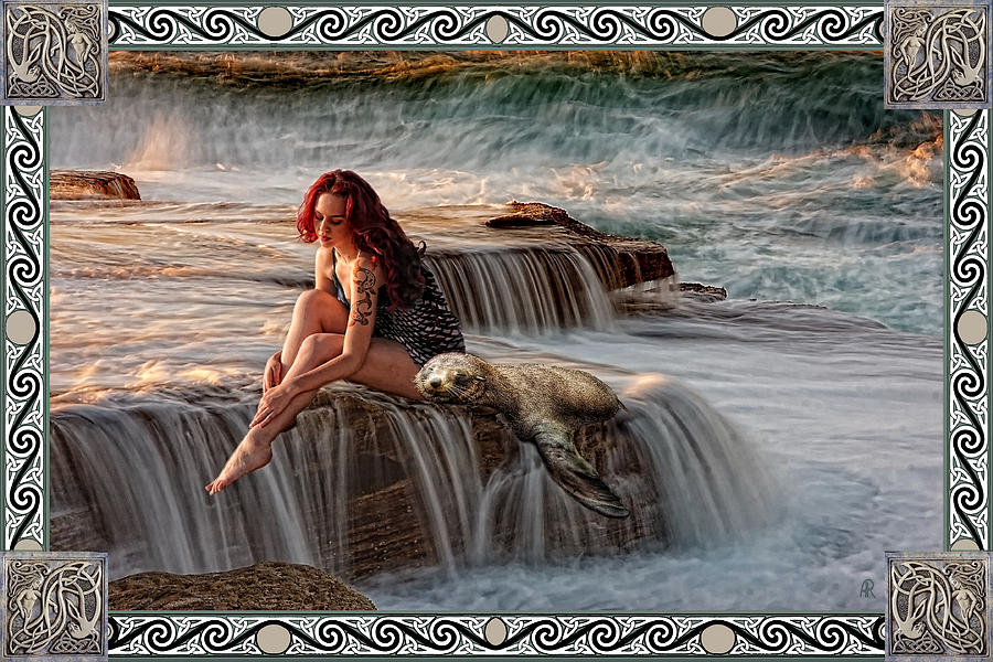 900x600 Selkie Girl Painting By Alice Langlois - Selkie Painting