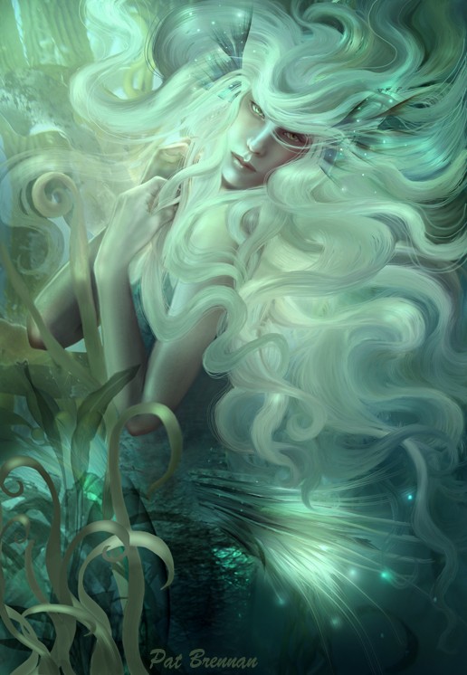 516x746 The Selkie By Patricia Brennan - Selkie Painting