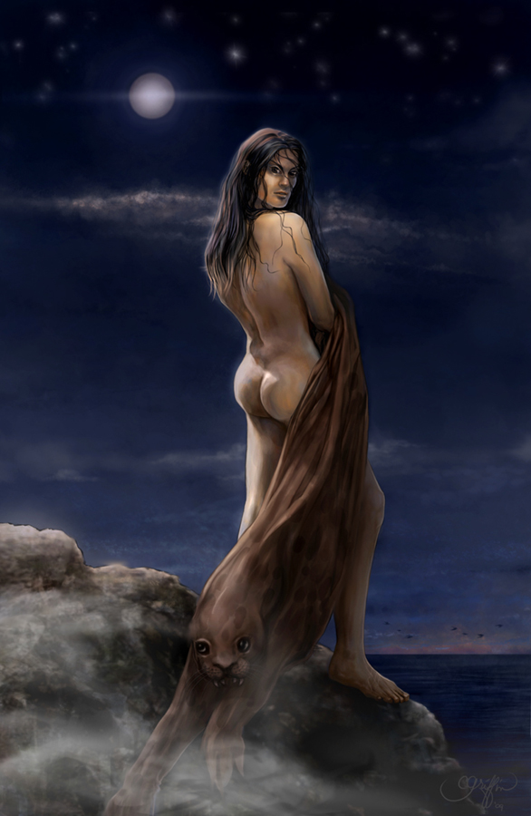 586x900 Emg Zine - Selkie Painting