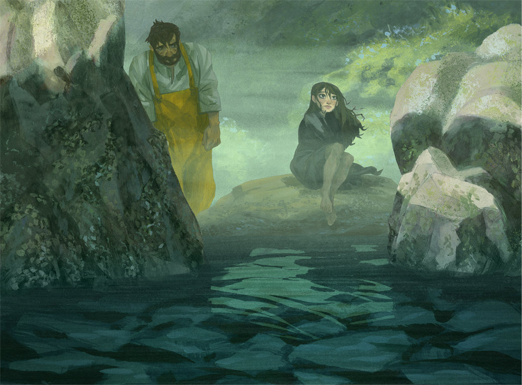 1041x768 New Life By Toerning - Selkie Painting