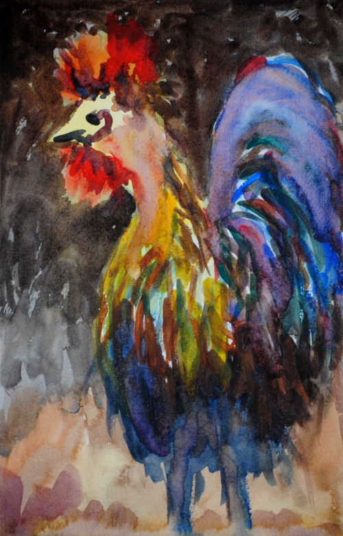 500x781 How To Paint Semi Abstract In Watercolour - Semi Abstract Painting