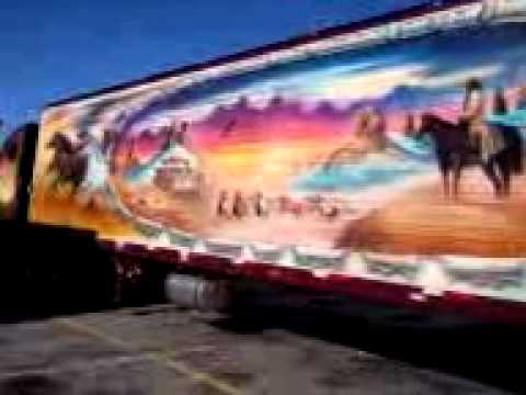 480x360 Part 1 Of 2 Of A Custom Paint Job Of A Semi Truck In Atlanta - Semi Painting