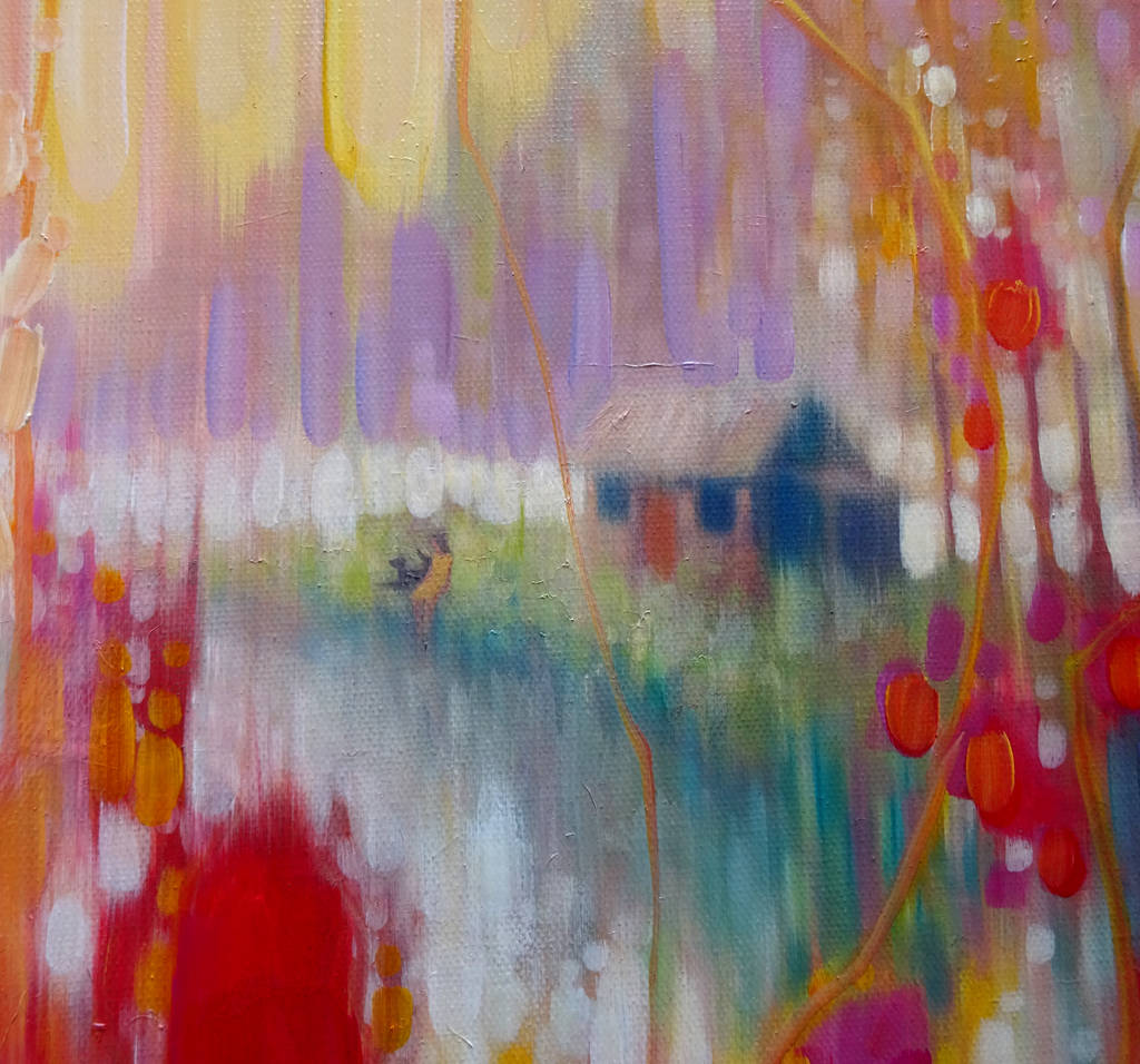 1024x956 Distant Memory A Semi Abstract Landscape By Gill Bustamante - Semi Painting