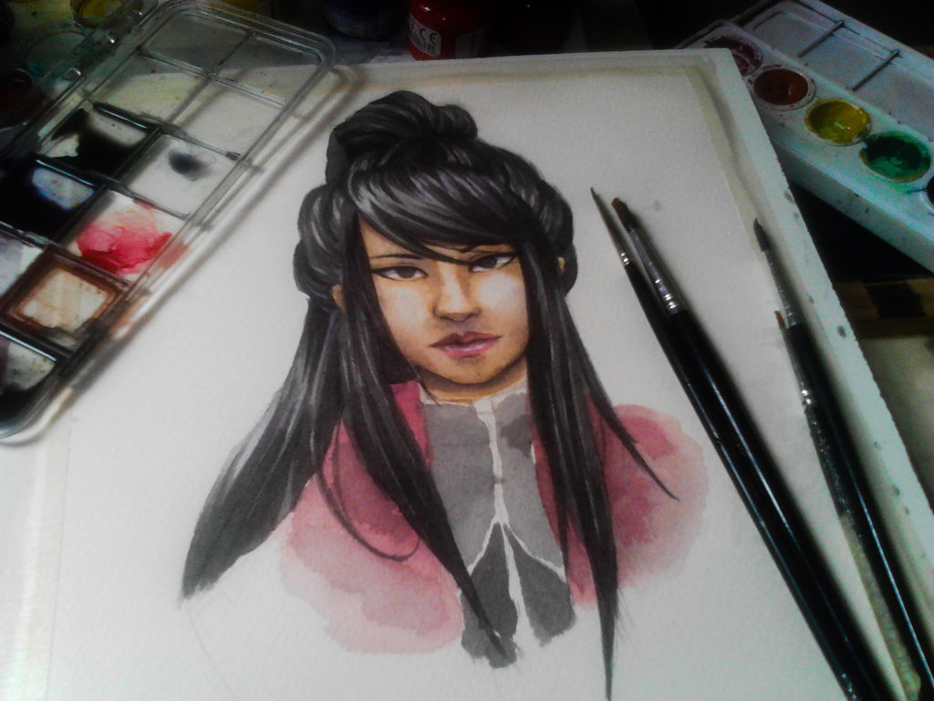 1024x768 Semi Realistic Painting Practice By Choco Java - Semi Realistic Painting