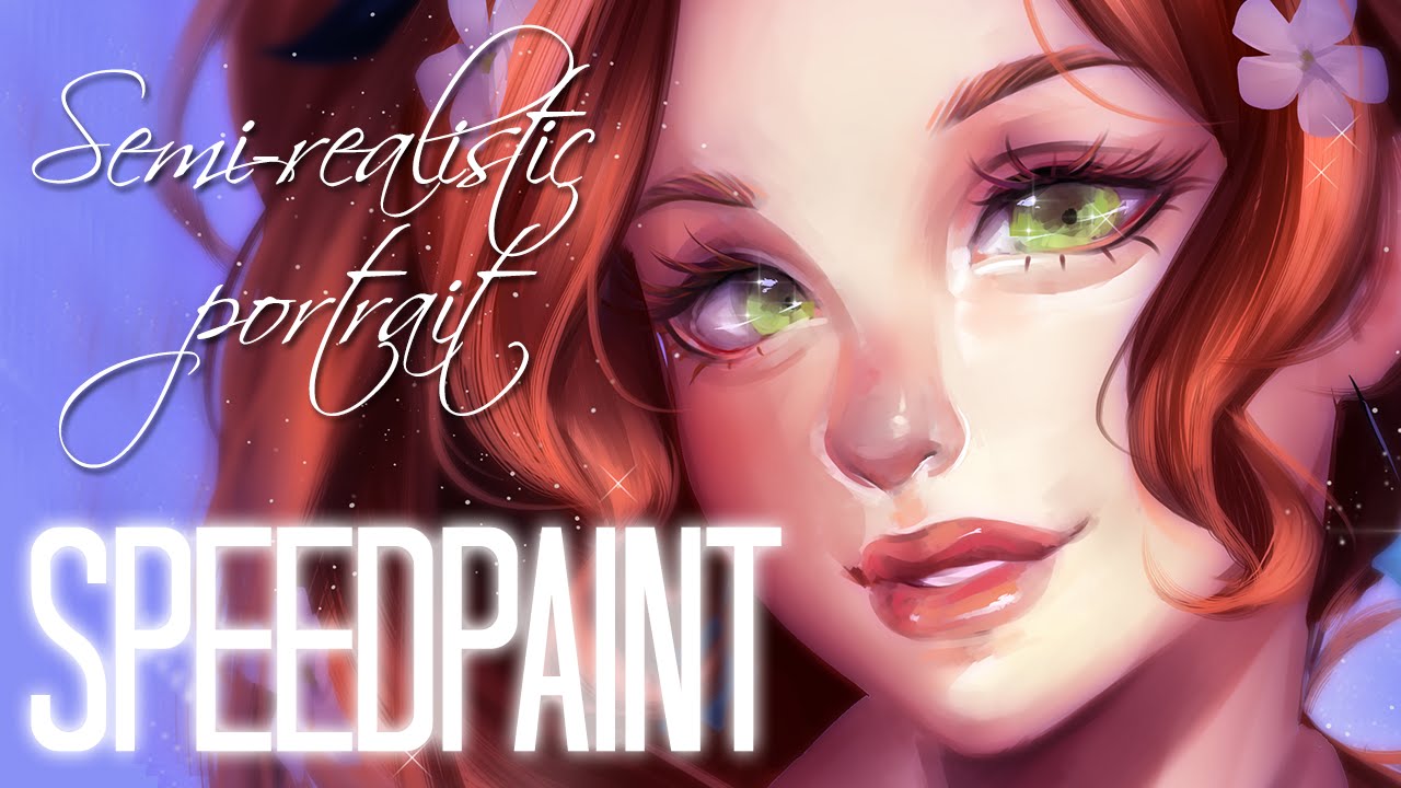 1280x720 Speedpaint Realism Charlotte Valerie Johanson - Semi Realistic Painting