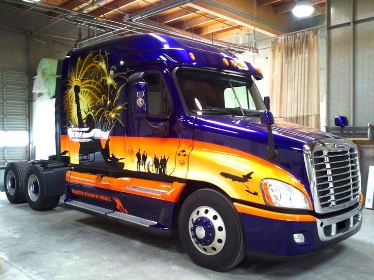 736x552 Semi Truck Painting Likeable 235 Best Images About Tricked Out Big - Semi Truck Painting