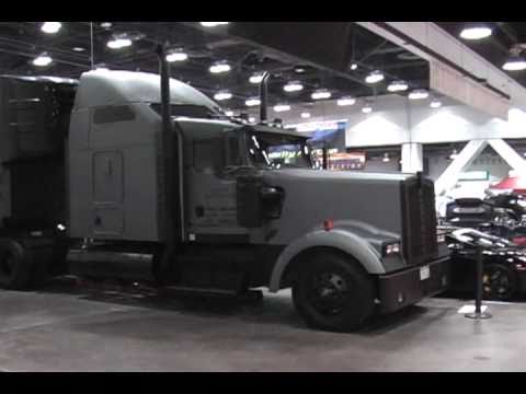 480x360 Custom Kenworth Semi Truckrig With Flat Grey Amp Black Paint - Semi Truck Painting