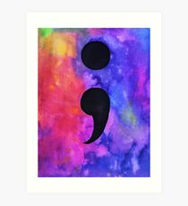 210x230 Semicolon Painting Amp Mixed Media Art Prints Redbubble - Semicolon Painting