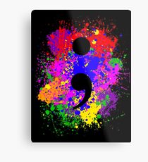 210x230 Semicolon Painting Amp Mixed Media Metal Prints Redbubble - Semicolon Painting