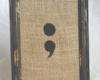 340x270 Semicolon Art Etsy - Semicolon Painting
