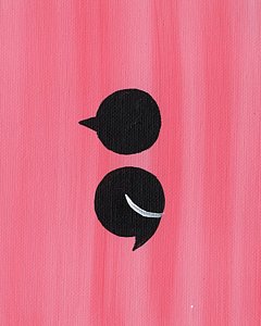 240x300 Semicolon. Paintings Fine Art America - Semicolon Painting