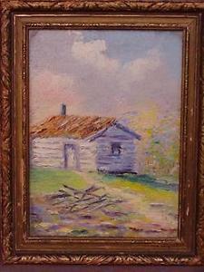 225x300 Old 1920s Ewing Flying Iron Seneca Indian Oil Painting Ebay - Seneca Painting