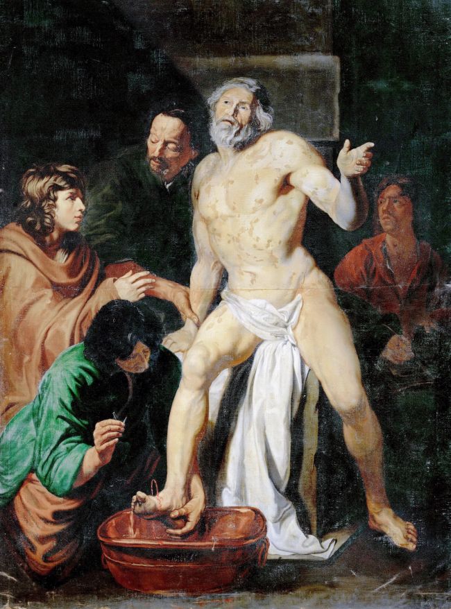 650x878 Death Of Seneca Painting Jacob I Van Oost Attributed Oil Paintings - Seneca Painting
