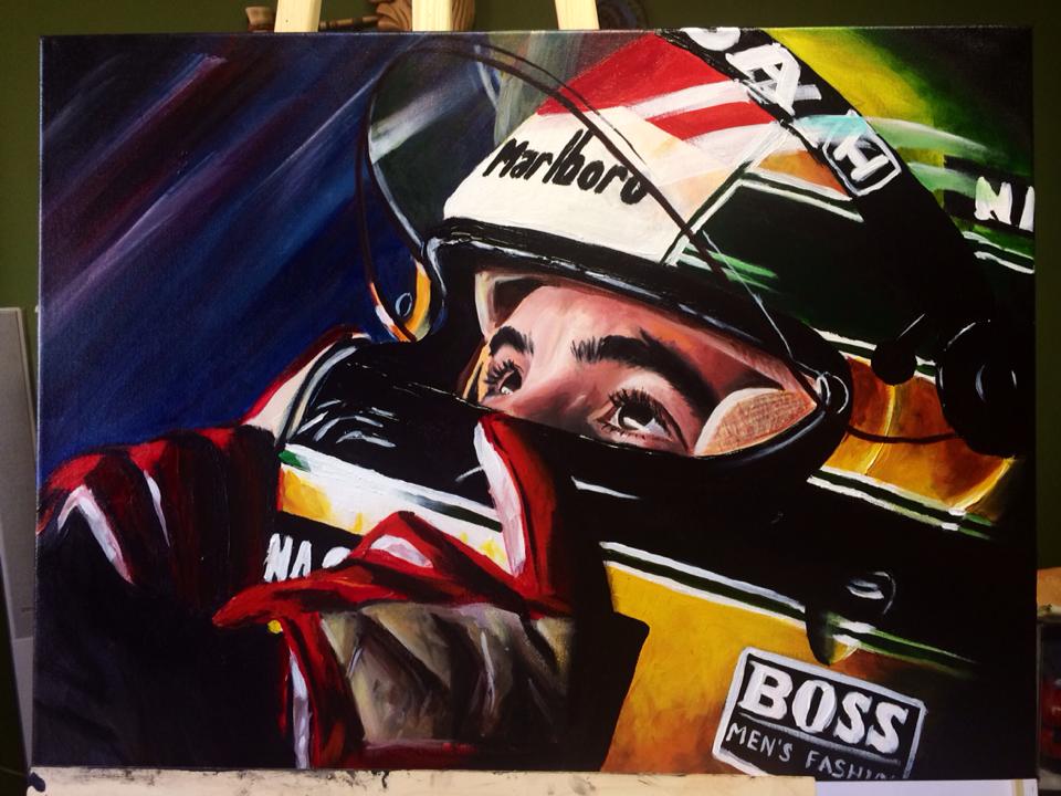 960x720 Ayrton Senna Painting - Senna Painting