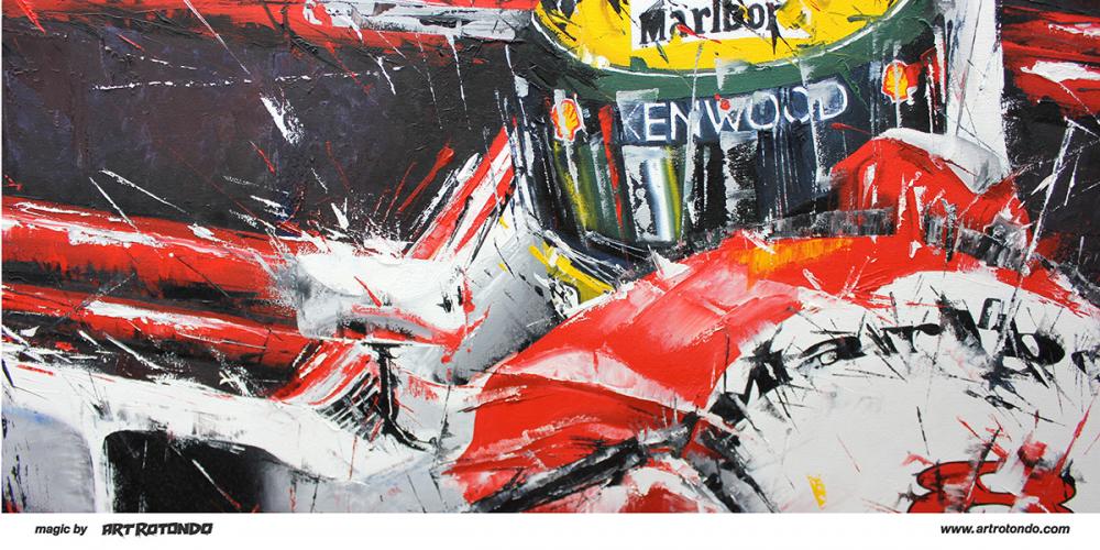 1000x500 F1 Art Ayrton Senna Magic - Senna Painting