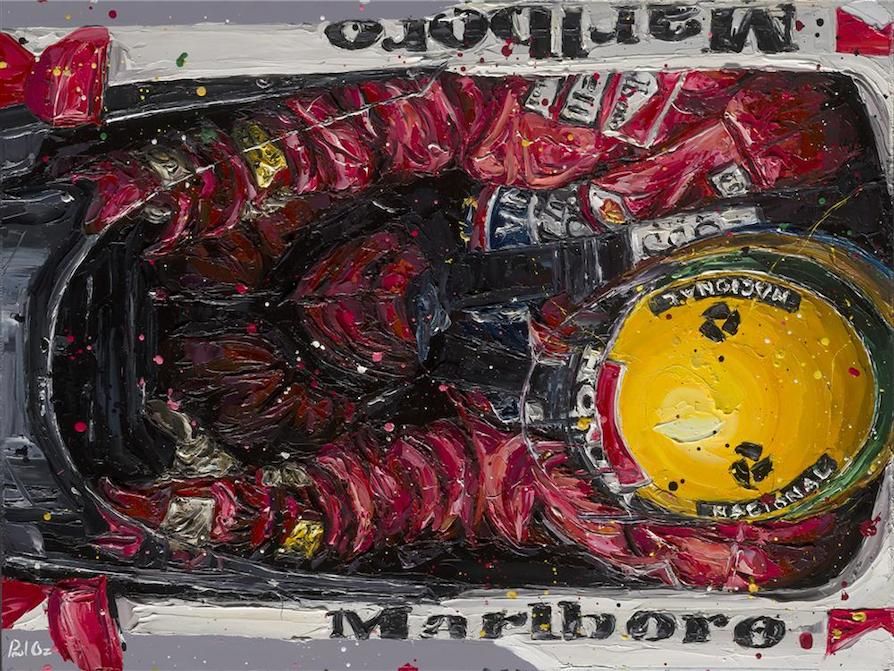 894x671 Senna Painting F1 - Senna Painting