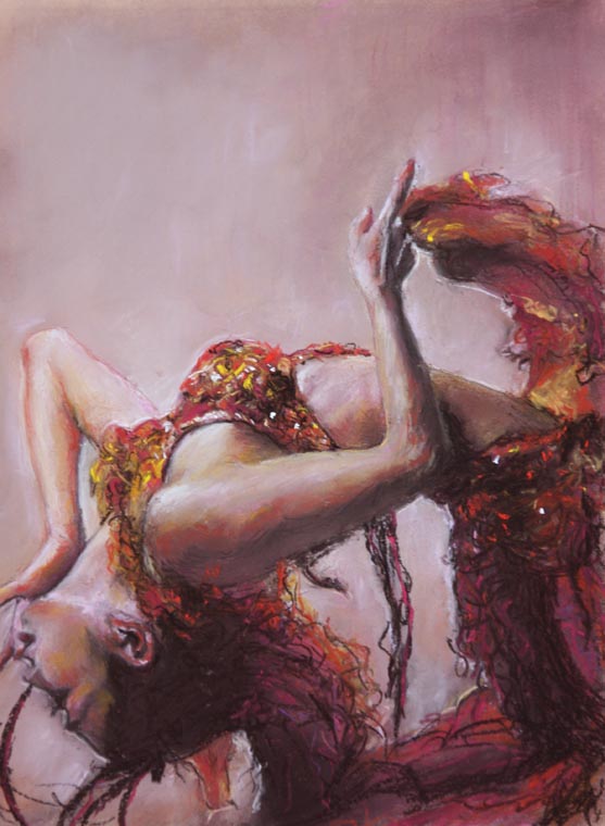 557x760 Sensual Dance Vania Goshe Paintings - Sensual Painting