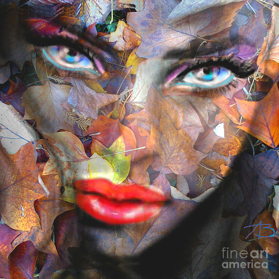 899x900 Sensual Eyes Autumn Painting By Angie Braun - Sensual Painting