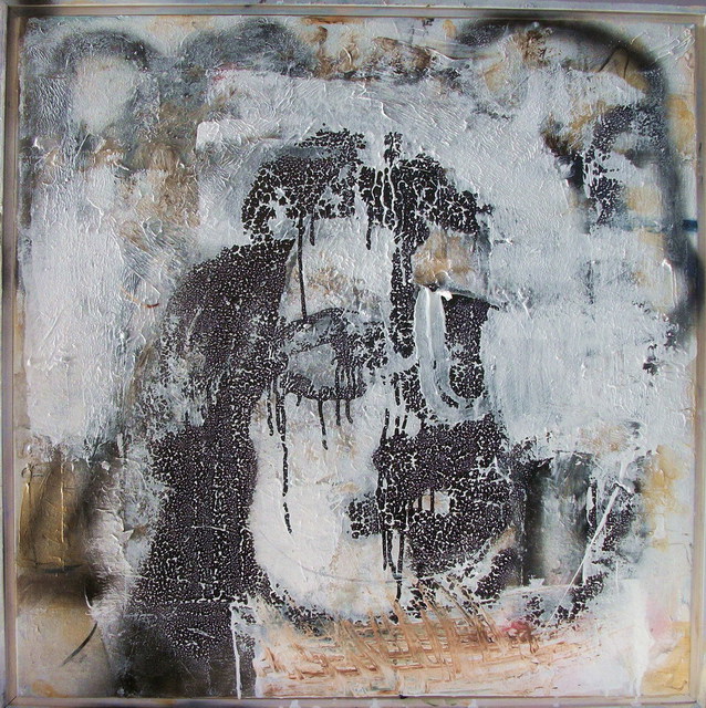 638x640 Ronit Binder Artwork Particle Separation Original Painting - Separation Painting