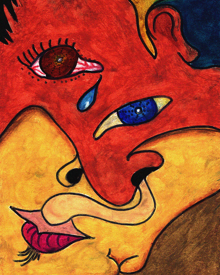 720x900 Separation Of Two Souls Painting By Estefan Gargost - Separation Painting