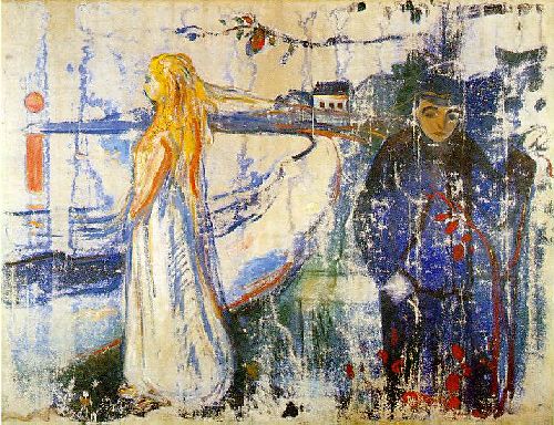 500x384 Separation Painting Edvard Munch Oil Paintings - Separation Painting