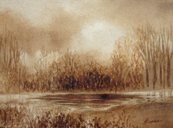 250x185 Sepia Paintings - Sepia Painting