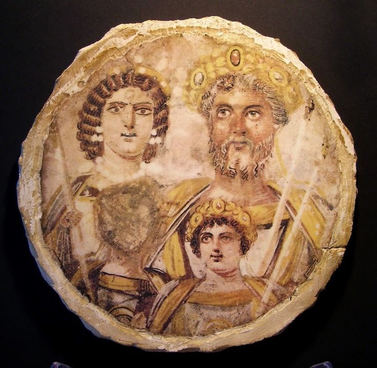 736x718 Septimius Severus En Famille Thetls - Septimius Severus Painting