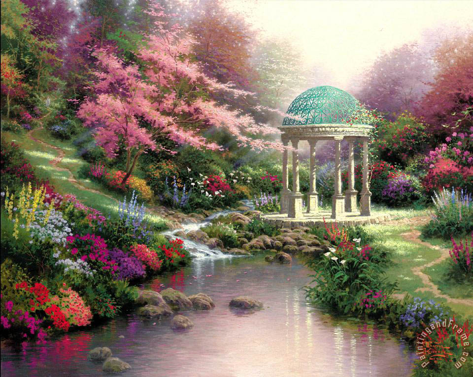 960x767 Thomas Kinkade Pools Of Serenity Painting - Serenity Painting