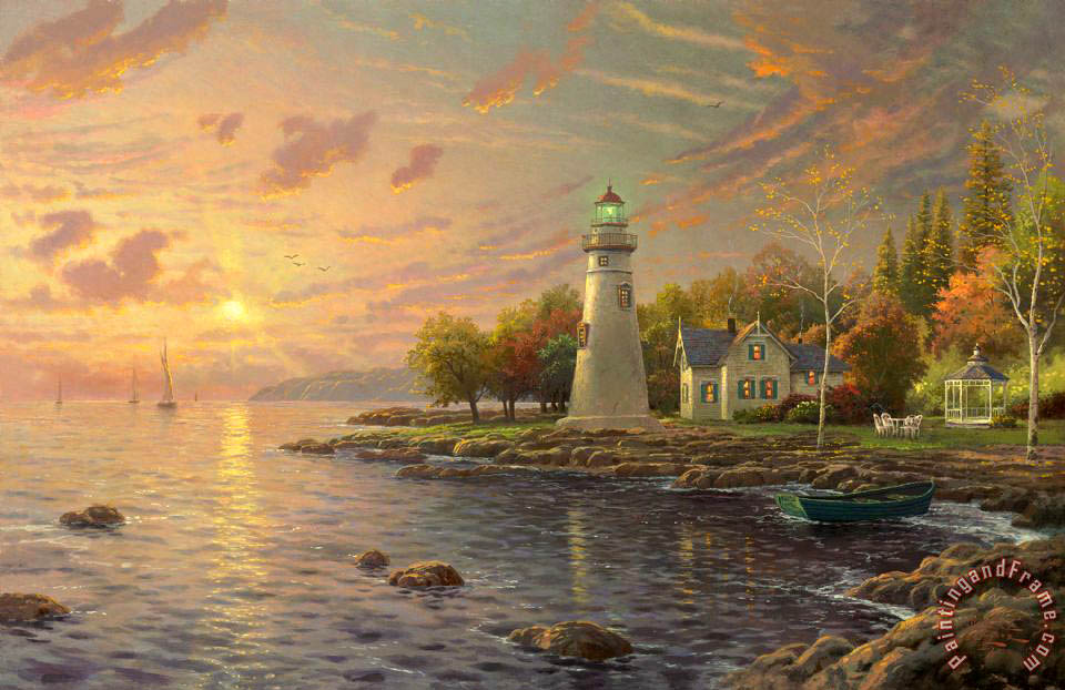 960x622 Thomas Kinkade Serenity Cove Painting - Serenity Painting