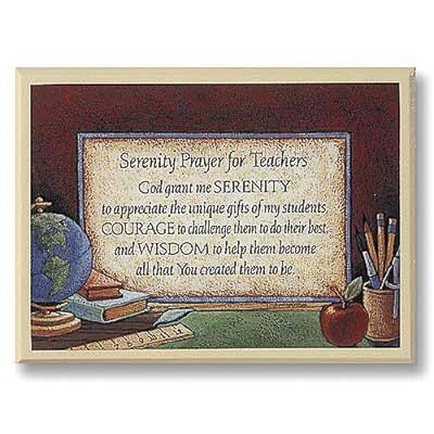 400x400 Teachers Serenity Prayer - Serenity Prayer Painting