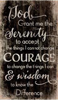 186x320 Framed Canvas Print God Grant Me The Serenity - Serenity Prayer Painting
