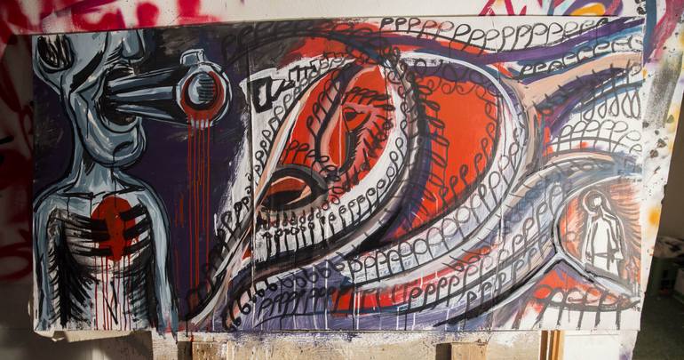 770x405 Saatchi Art Serial Killer Painting By Tomas Bokor - Serial Killer Painting