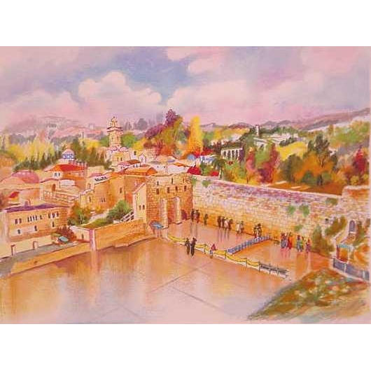 530x530 Jerusalem. Artist Zina Roitman. Handsigned Amp Numbered Limited - Serigraph Painting