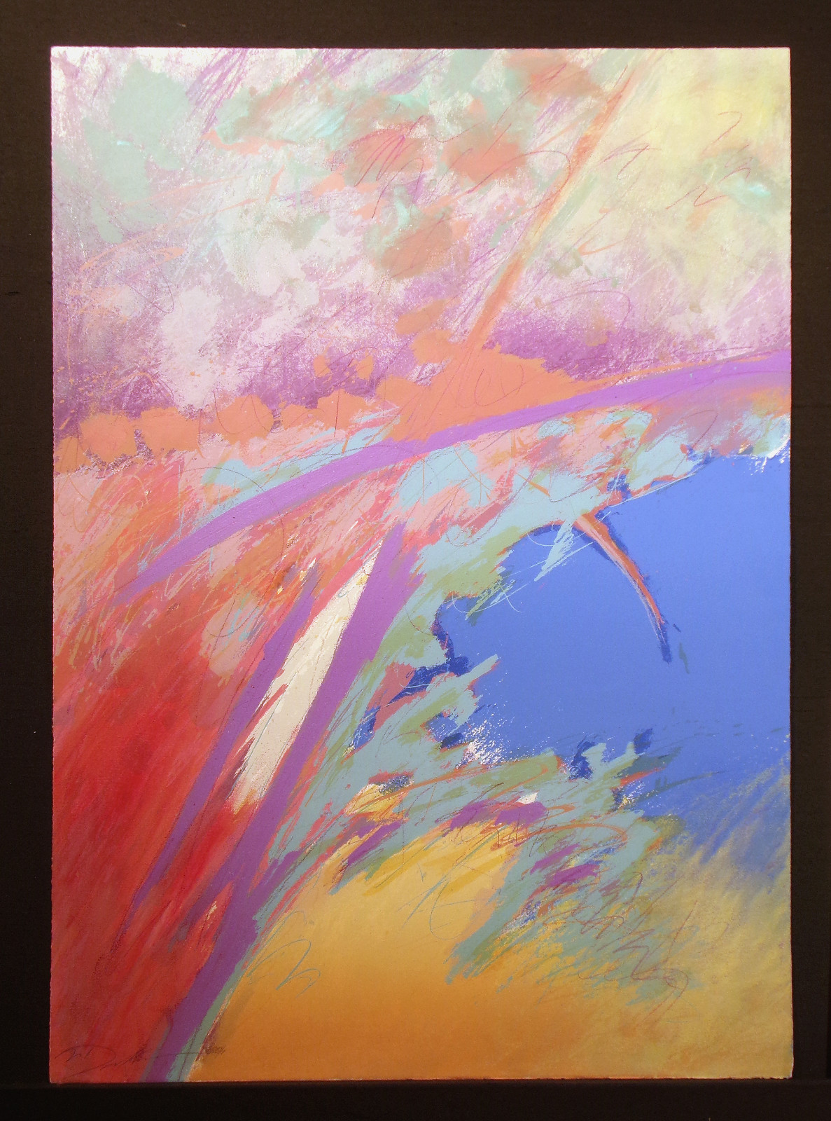 1187x1600 Mark Dickson Untitled Original Hand Painted Serigraph Fine Artwork - Serigraph Painting