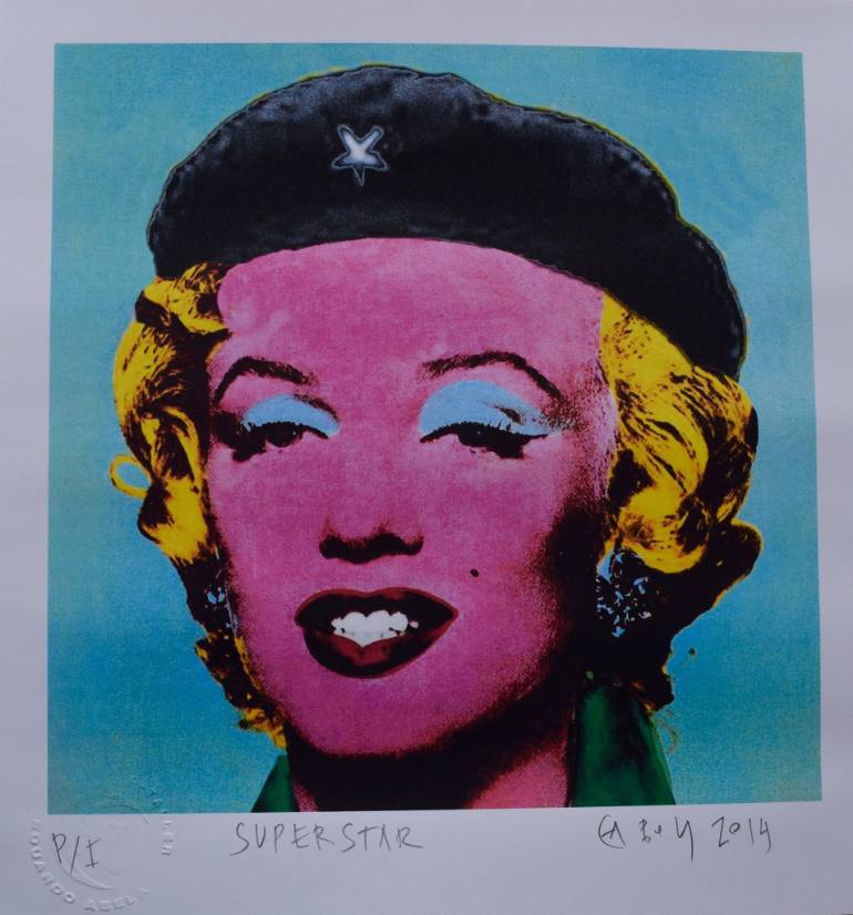 770x826 Saatchi Art Original Serigraph Super Star Of The Famous Cuban - Serigraph Painting