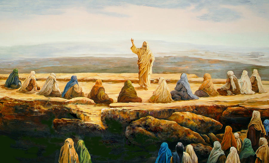 900x545 Sermon On The Mount Painting By Bryan Ahn - Sermon On The Mount Painting
