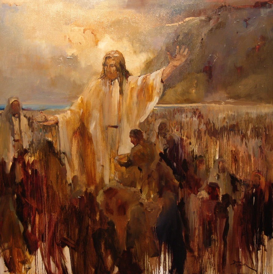 Sermon On The Mount Painting at PaintingValley.com | Explore collection ...