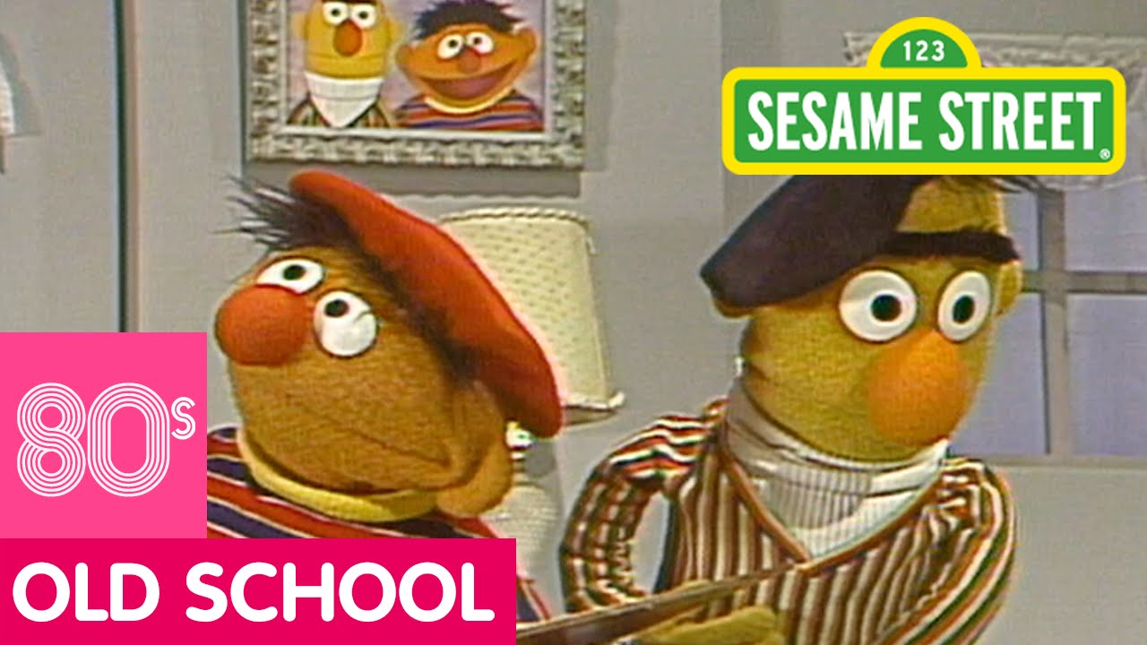 1280x720 Sesame Street Bert And Ernie Paint Together - Sesame Street Painting