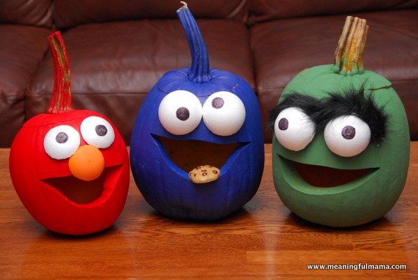 600x402 Sesame Street Pumpkins - Sesame Street Painting