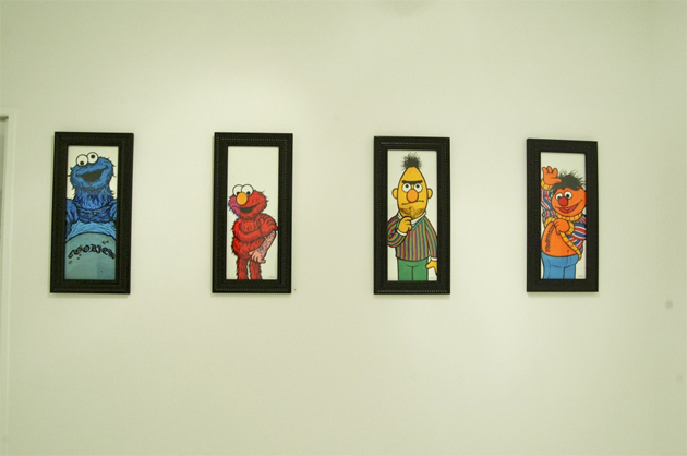 630x418 Sesame Street Art Opening Photos Senses Lost - Sesame Street Painting