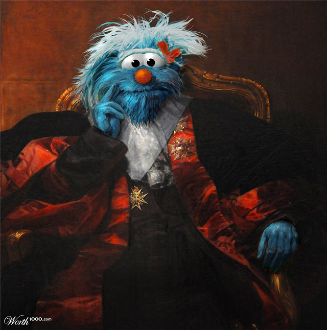 640x646 Classic Paintings Recreated Using Characters - Sesame Street Painting