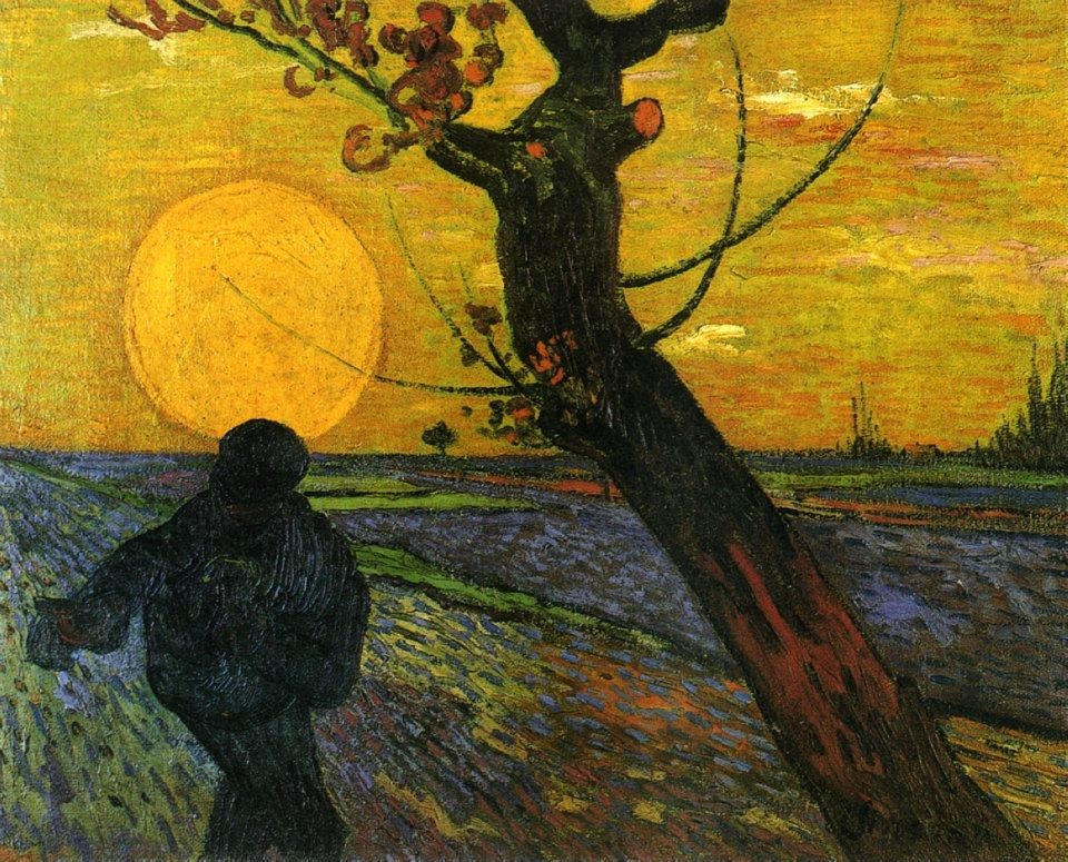 960x775 Sower With Setting Sun, 1888, Vincent Van Gogh - Setting Sun Painting