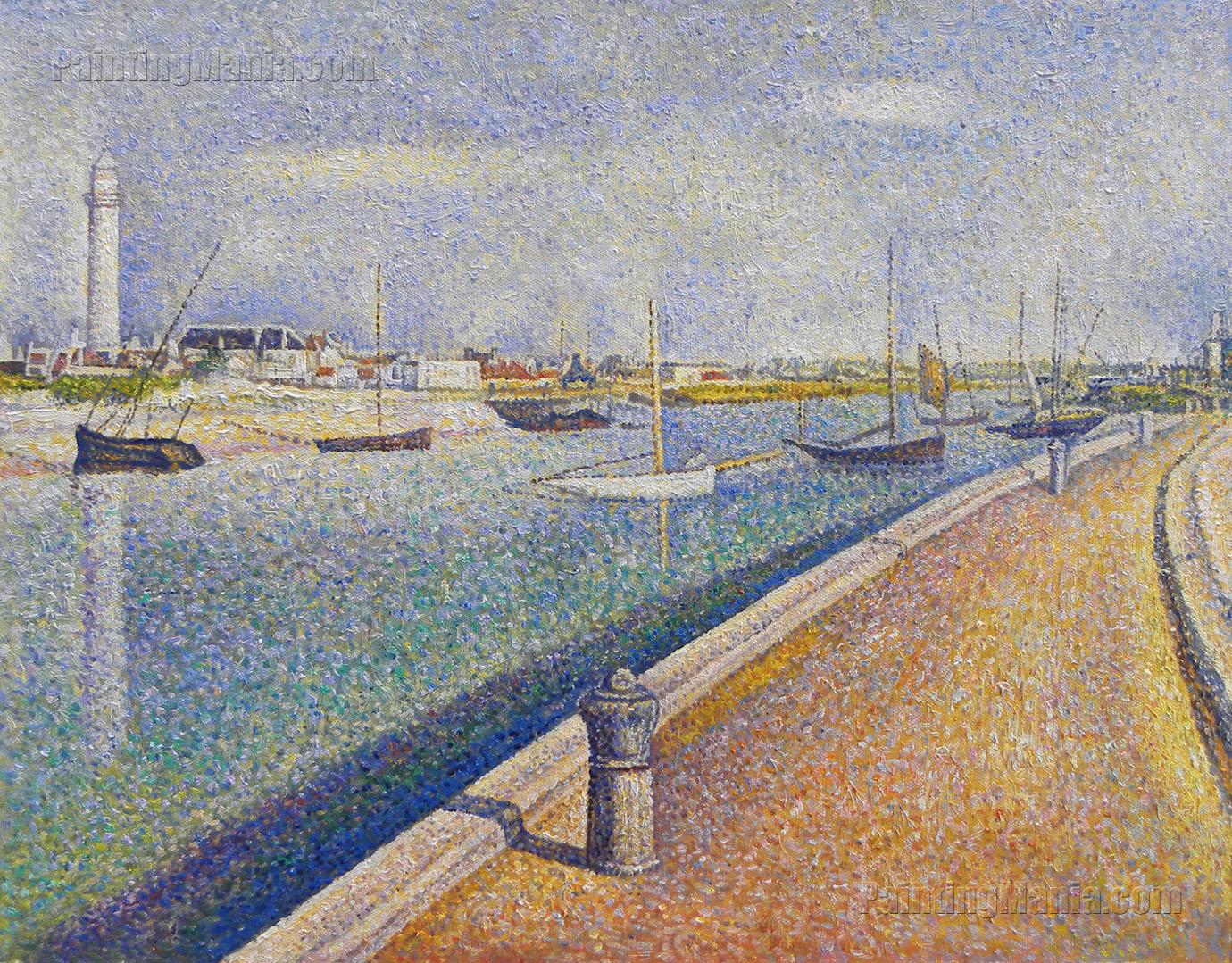 1380x1079 The Channel - Seurat Painting