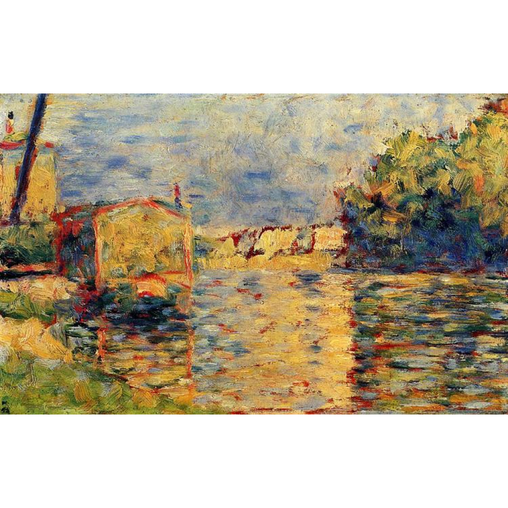 1000x1000 Georges Seurat, River's Edge - Seurat Painting