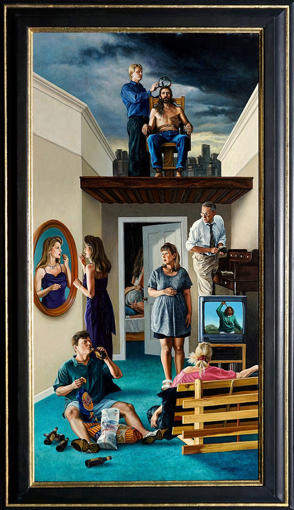 577x1000 Seven Deadly Sins Painting Kevin Grass Fine Art - Seven Deadly Sins Painting