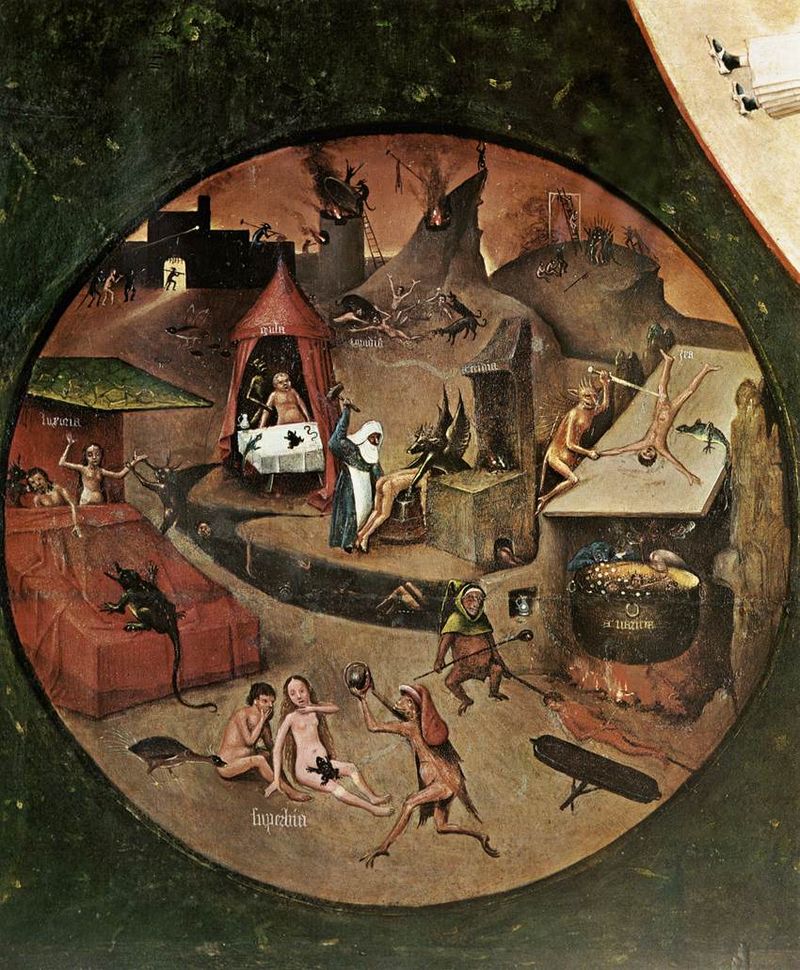 800x970 Hieronymus Bosch Seven Deadly Sins Detail Wga2501 - Seven Deadly Sins Painting