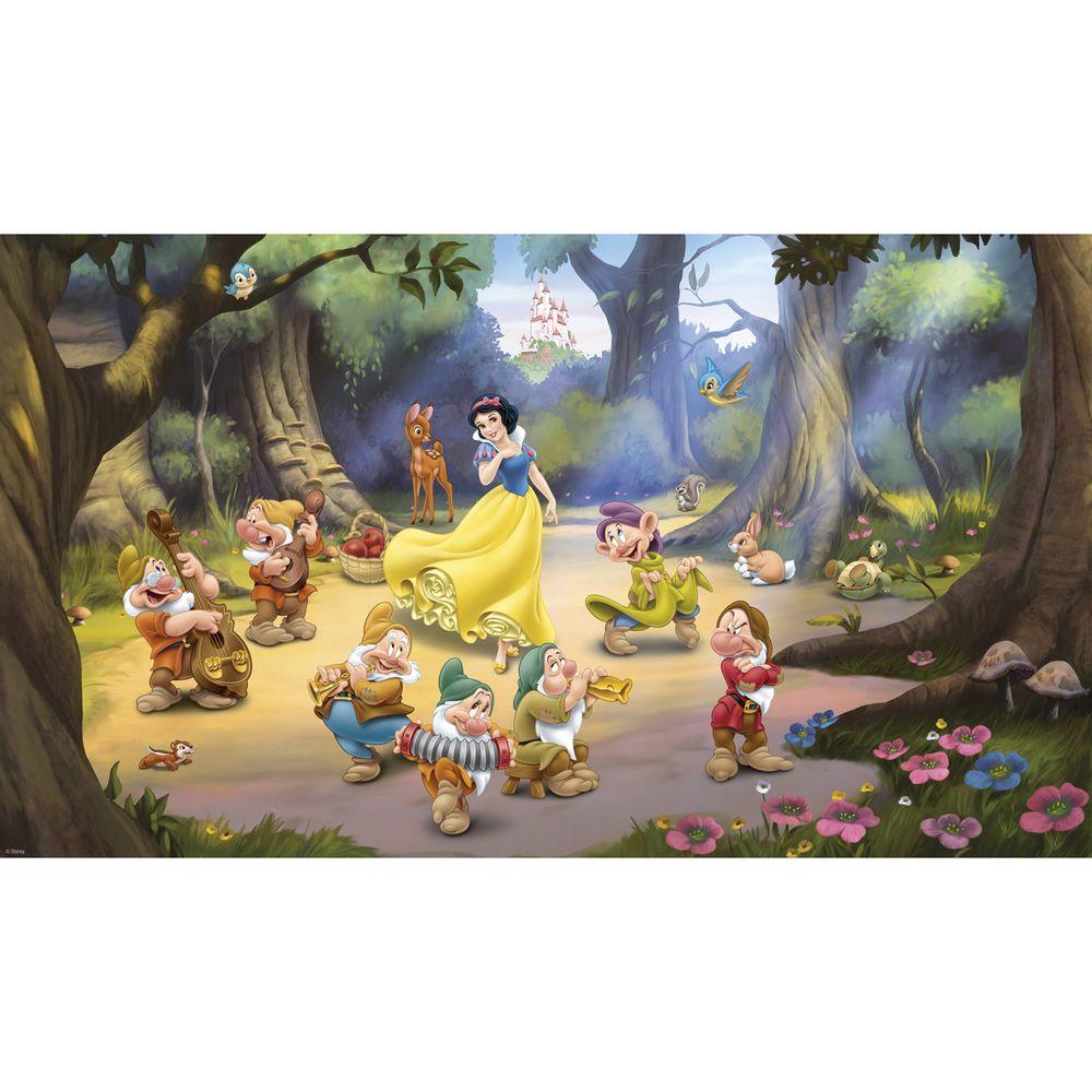 1000x1000 Roommates 72 In. X 126 In. Snow White And The Seven Dwarfs Ultra - Seven Dwarfs Painting