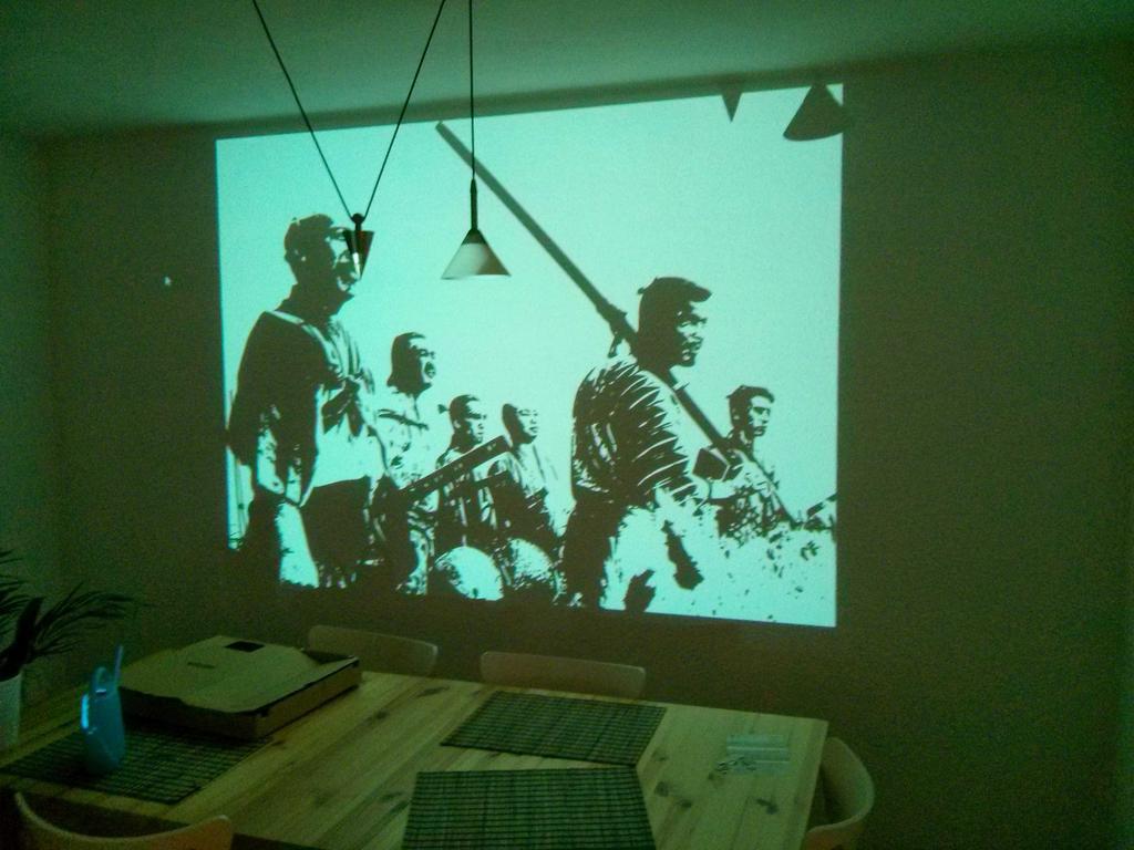 1024x768 How To Paint A Wall Mural Fresh Painting Seven Samurai Making - Seven Samurai Wall Painting