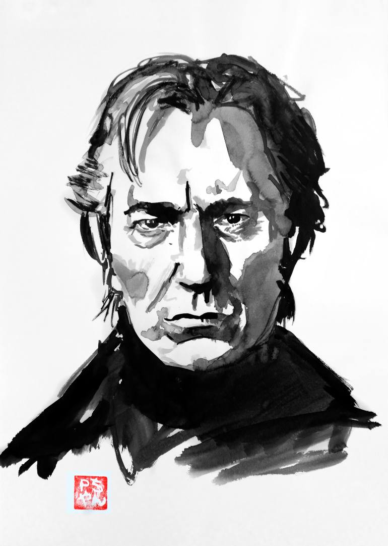 770x1082 Saatchi Art Severus Snape Painting By Pechane Sumie - Severus Snape Painting
